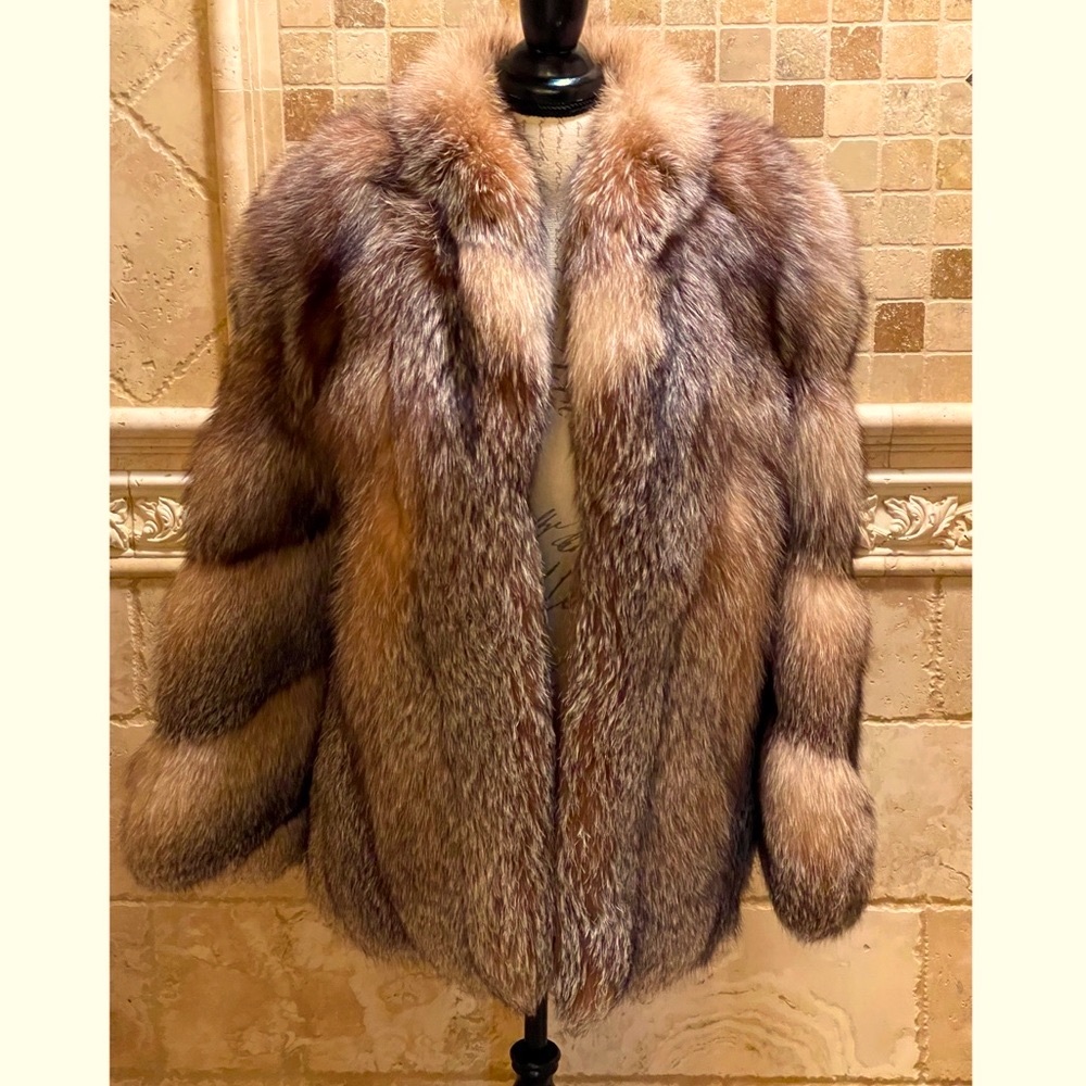 Fur Couture Beverly Hills fox fur vintage coat